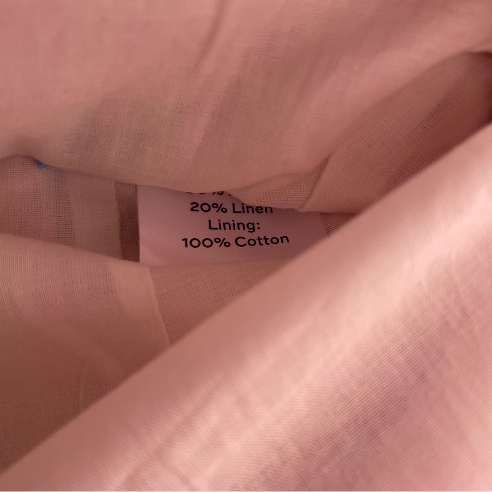 Nwt Draper James skirt RSVP Pink White Gingham plaid ruffle hem womens 10 - Picture 7 of 9